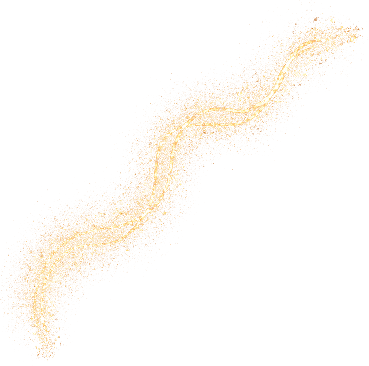 Wavy Line Gold Glitter